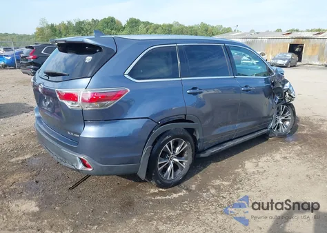 2016 Toyota Highlander Xle V6 from USA, damaged, VIN 5TDJKRFH4GS503764